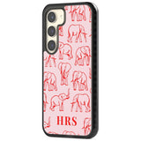 Personalised Red Elephant Outlines on Pink Custom Phone Case iPhone 15 Pro Max / Black Impact Case,iPhone 15 Plus / Black Impact Case,iPhone 15 Pro / Black Impact Case,iPhone 15 / Black Impact Case,iPhone 15 Pro Max / Impact Case,iPhone 15 Plus / Impact Case,iPhone 15 Pro / Impact Case,iPhone 15 / Impact Case,iPhone 15 Pro Max / Magsafe Black Impact Case,iPhone 15 Plus / Magsafe Black Impact Case,iPhone 15 Pro / Magsafe Black Impact Case,iPhone 15 / Magsafe Black Impact Case,iPhone 14 Pro Max / Black Impact