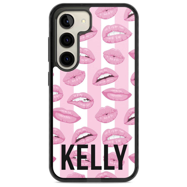 Personalised Pink Stripes & Lips