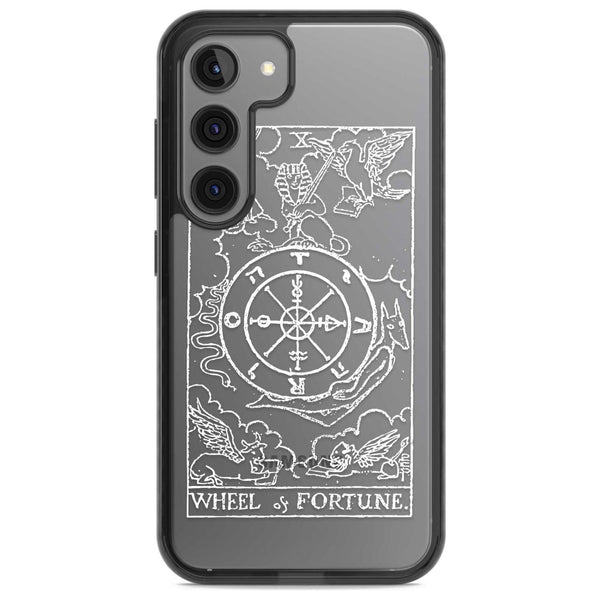 Personalised Wheel Of Fortune Tarot Card (White)