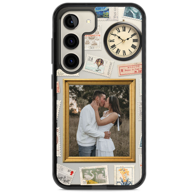 Personalised Vintage Photo Frame Collage Impact Phone Case for Samsung Galaxy S24, Samsung Galaxy S23, Samsung Galaxy S22