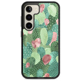 Colourful Cactus Mix Design Phone Case Samsung S22 / Black Impact Case,Samsung S23 / Black Impact Case Blanc Space