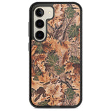 Leaves Camo Phone Case Samsung S22 / Black Impact Case,Samsung S23 / Black Impact Case Blanc Space