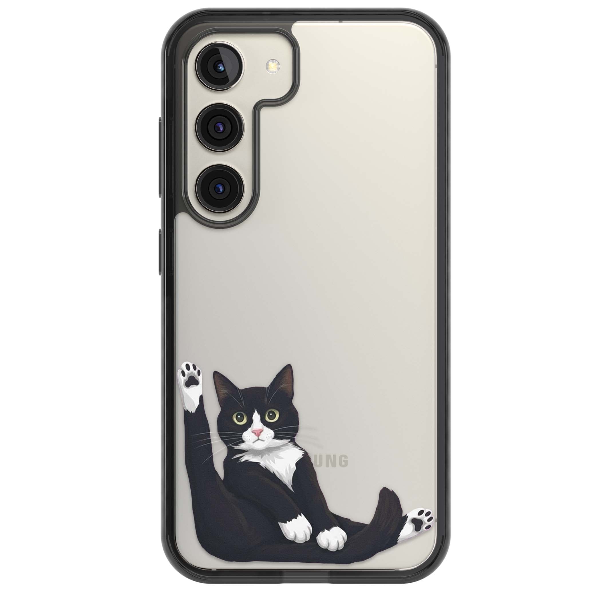 Mid-Groom Cat animals iPhone case | Black Impact case for Samsung Galaxy S24, Samsung Galaxy S23, Samsung Galaxy S22