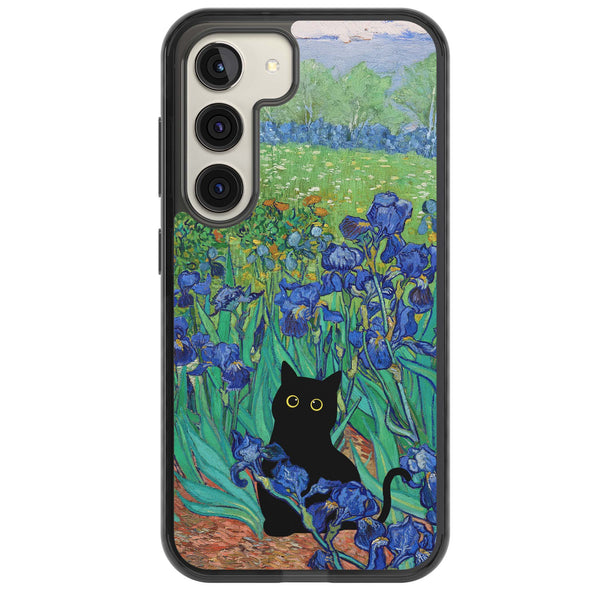 Cat in Van Gogh's Irises