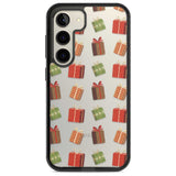 Christmas Presents Pattern Phone Case Samsung S22 / Black Impact Case,Samsung S23 / Black Impact Case Blanc Space