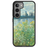 Banks of the Seine by Claude Monet Phone Case Samsung S22 / Black Impact Case,Samsung S23 / Black Impact Case Blanc Space