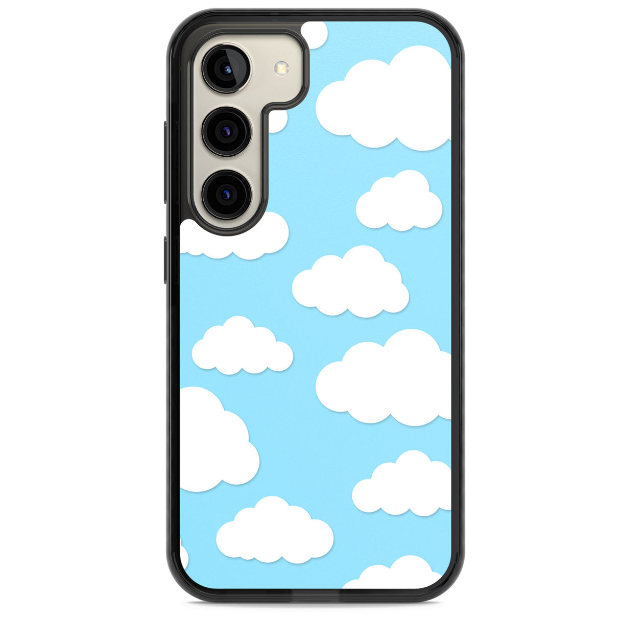 Blue Sky & Clouds Pattern Impact Phone Case for Samsung Galaxy S24, Samsung Galaxy S23, Samsung Galaxy S22