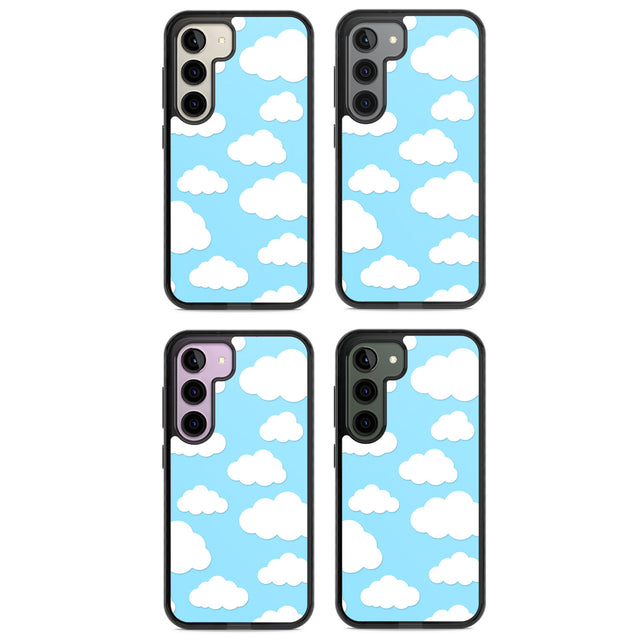 Blue Sky & Clouds Pattern Impact Phone Case for Samsung Galaxy S24, Samsung Galaxy S23, Samsung Galaxy S22