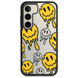 Face Melt Phone Case Samsung S22 / Black Impact Case,Samsung S23 / Black Impact Case Blanc Space