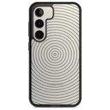 Abstract Lines: Circles Phone Case Samsung S22 / Black Impact Case,Samsung S23 / Black Impact Case Blanc Space