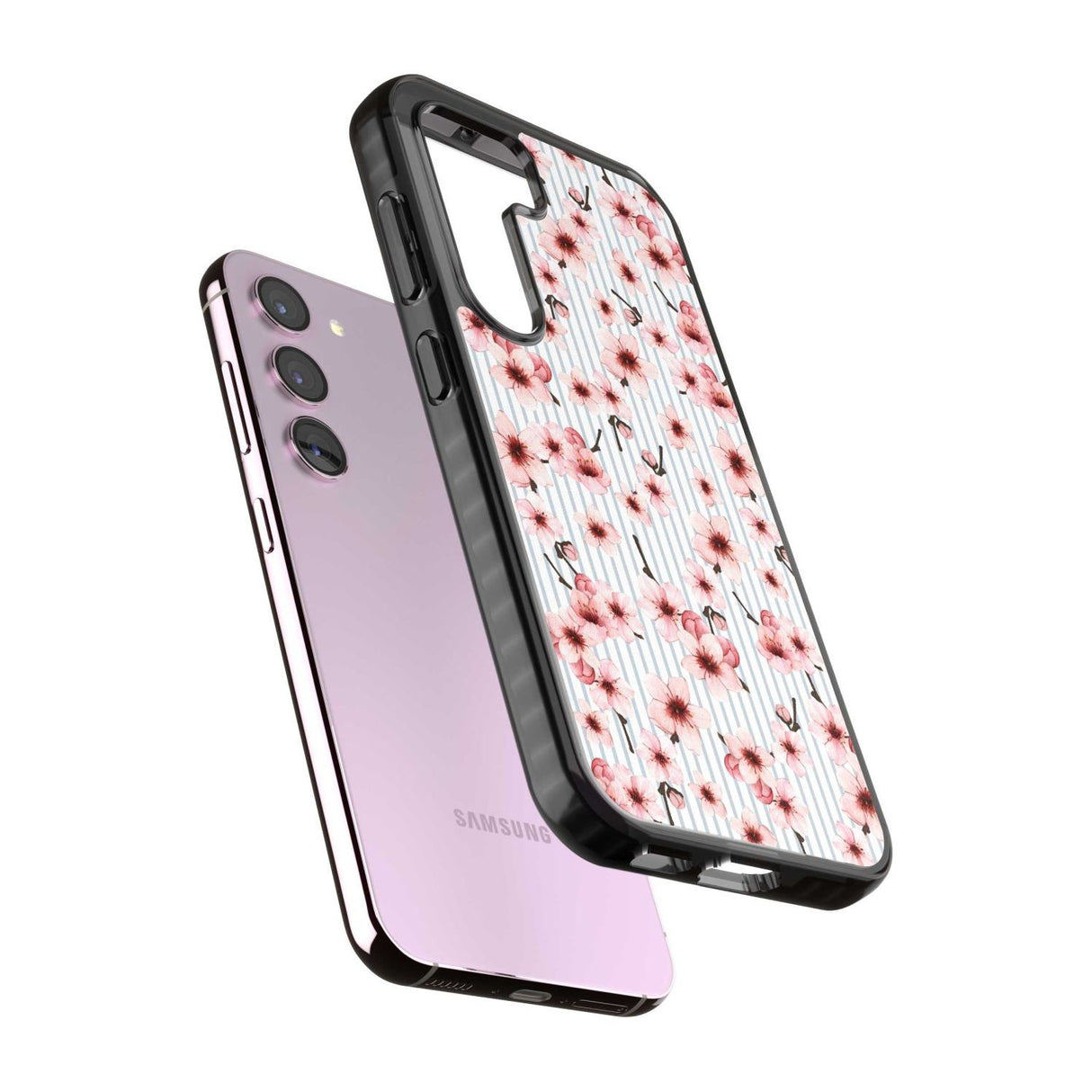 Cherry Blossoms on Blue Stripes Pattern Phone Case iPhone 15 Pro Max / Black Impact Case,iPhone 15 Plus / Black Impact Case,iPhone 15 Pro / Black Impact Case,iPhone 15 / Black Impact Case,iPhone 15 Pro Max / Impact Case,iPhone 15 Plus / Impact Case,iPhone 15 Pro / Impact Case,iPhone 15 / Impact Case,iPhone 15 Pro Max / Magsafe Black Impact Case,iPhone 15 Plus / Magsafe Black Impact Case,iPhone 15 Pro / Magsafe Black Impact Case,iPhone 15 / Magsafe Black Impact Case,iPhone 14 Pro Max / Black Impact Case,iPho