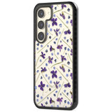 Violet & Blue Floral Pattern Design