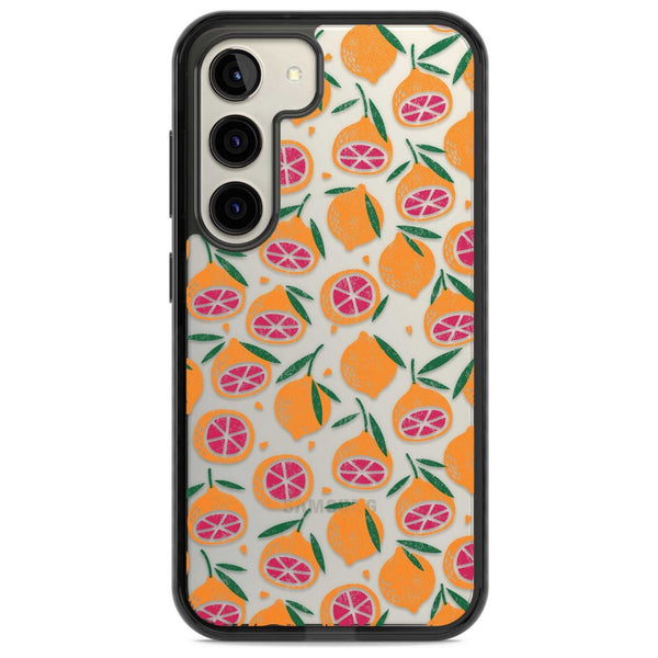 Blood Orange Fruit Pattern Transparent
