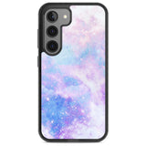 Light Blue Galaxy Pattern Design Phone Case Samsung S22 / Black Impact Case,Samsung S23 / Black Impact Case Blanc Space