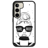 Girl Boss Phone Case Samsung S22 / Black Impact Case,Samsung S23 / Black Impact Case Blanc Space