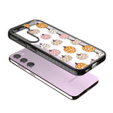 Floral Pumpkins Impact Phone Case for Samsung Galaxy S24, Samsung Galaxy S23, Samsung Galaxy S22