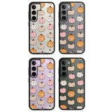 Floral Pumpkins Impact Phone Case for Samsung Galaxy S24, Samsung Galaxy S23, Samsung Galaxy S22