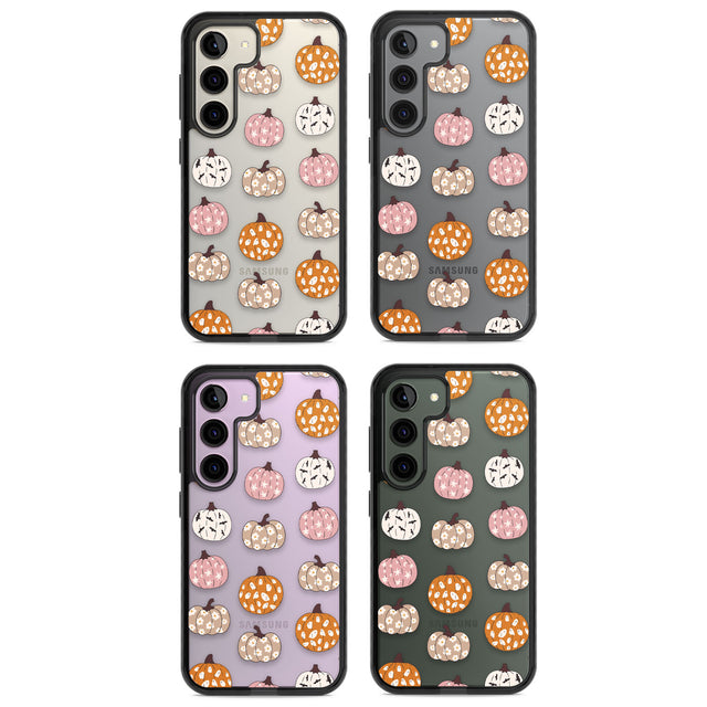 Floral Pumpkins Impact Phone Case for Samsung Galaxy S24, Samsung Galaxy S23, Samsung Galaxy S22