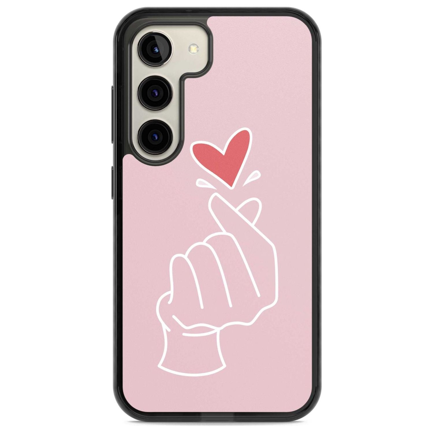 Pink Heart Hand