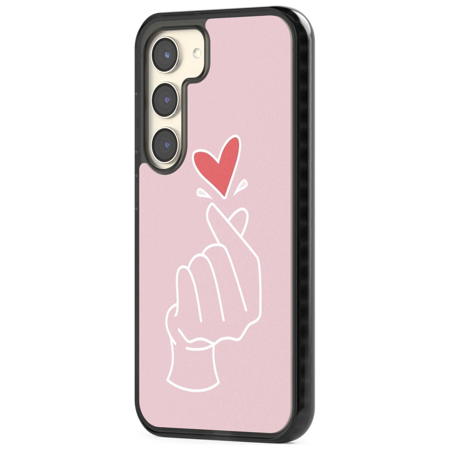 Pink Heart Hand