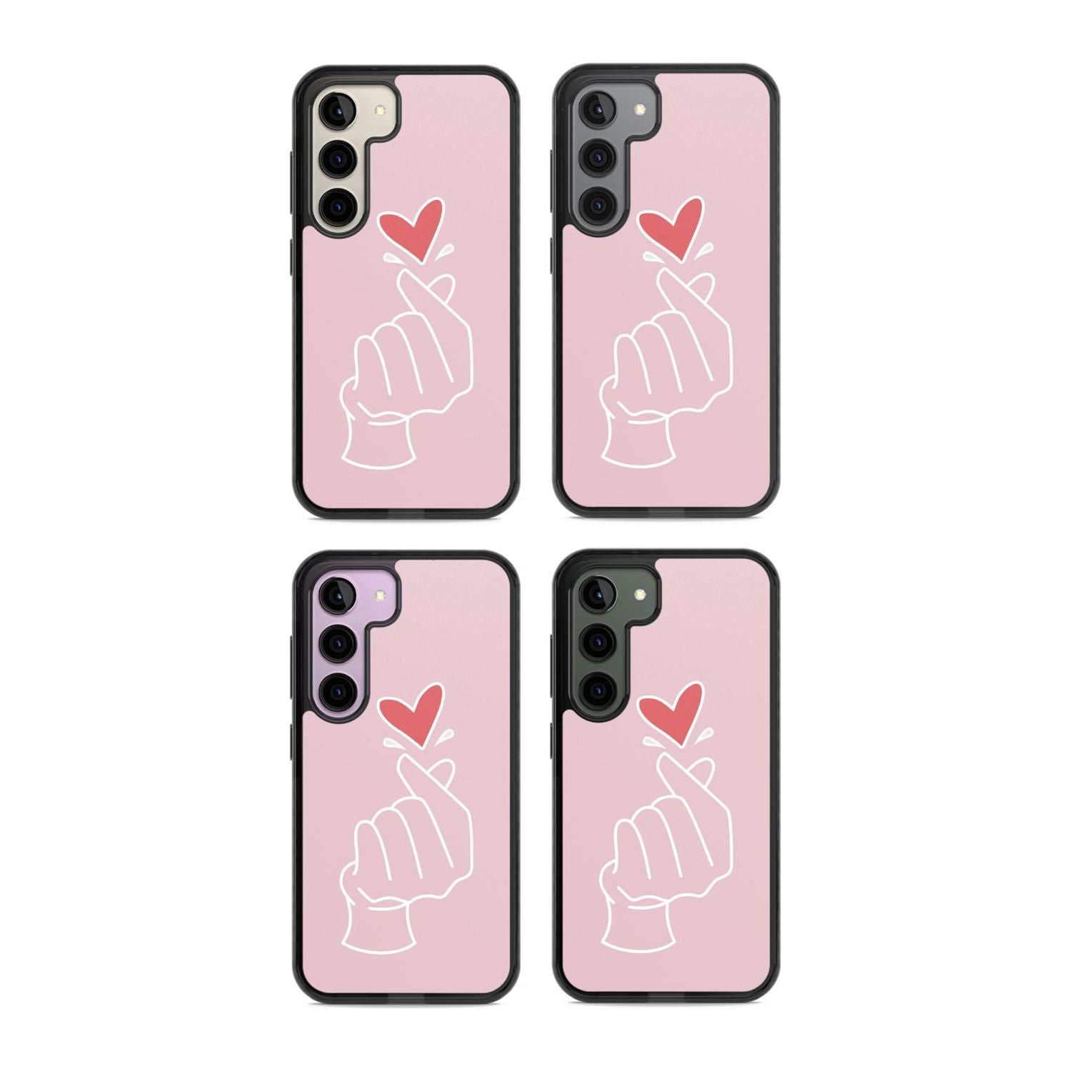 Pink Heart Hand