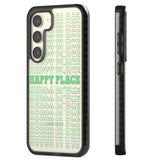 Happy Place (Green) Impact Phone Case for Samsung Galaxy S24, Samsung Galaxy S23, Samsung Galaxy S22