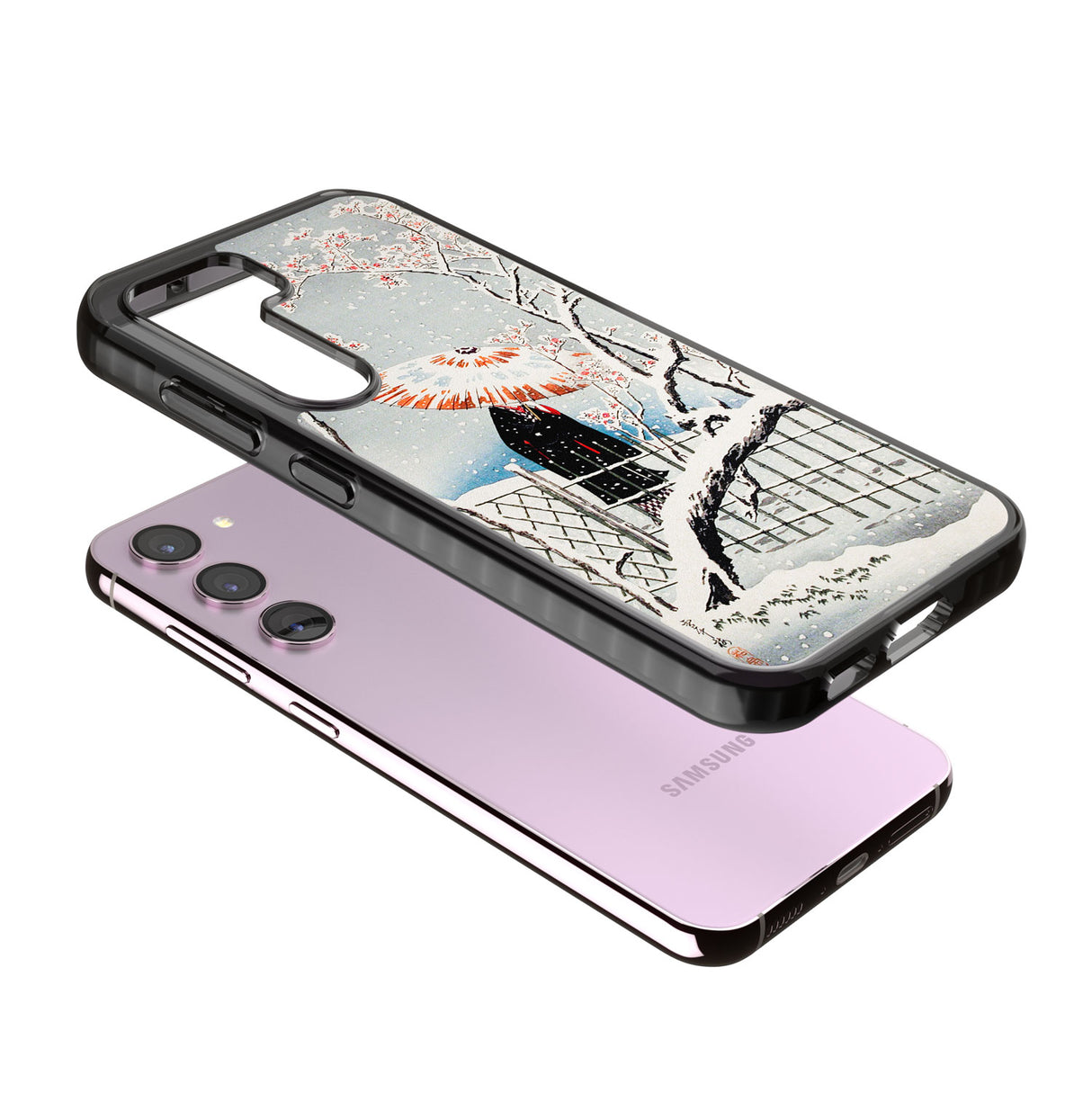 Plum Tree in Snow by Hiroaki Takahashi Impact Phone Case for Samsung Galaxy S24, Samsung Galaxy S23, Samsung Galaxy S22