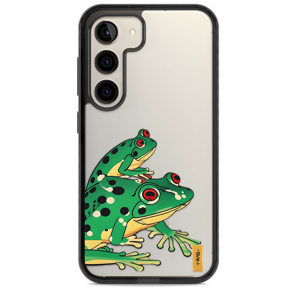 Matsumoto Hoji Frog Green Impact Phone Case for Samsung Galaxy S24, Samsung Galaxy S23, Samsung Galaxy S22