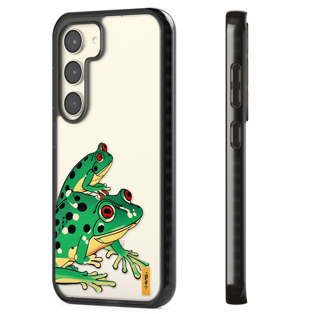 Matsumoto Hoji Frog Green Impact Phone Case for Samsung Galaxy S24, Samsung Galaxy S23, Samsung Galaxy S22