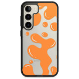 Orange Lava Lamp Phone Case Samsung S22 / Black Impact Case,Samsung S23 / Black Impact Case Blanc Space