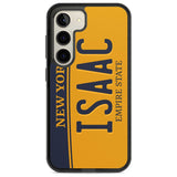 New York License Plate Custom Phone Case Samsung S22 / Black Impact Case,Samsung S23 / Black Impact Case Blanc Space