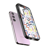 Colourful Squiggles Memphis Retro Pattern Design Phone Case iPhone 15 Pro Max / Black Impact Case,iPhone 15 Plus / Black Impact Case,iPhone 15 Pro / Black Impact Case,iPhone 15 / Black Impact Case,iPhone 15 Pro Max / Impact Case,iPhone 15 Plus / Impact Case,iPhone 15 Pro / Impact Case,iPhone 15 / Impact Case,iPhone 15 Pro Max / Magsafe Black Impact Case,iPhone 15 Plus / Magsafe Black Impact Case,iPhone 15 Pro / Magsafe Black Impact Case,iPhone 15 / Magsafe Black Impact Case,iPhone 14 Pro Max / Black Impact 