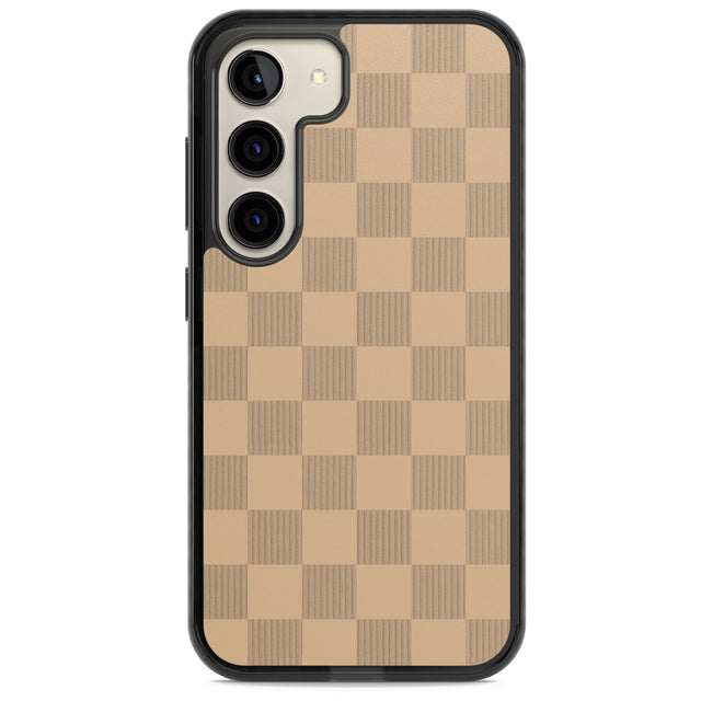 BEIGE CHECKERED Impact Phone Case for Samsung Galaxy S24, Samsung Galaxy S23, Samsung Galaxy S22