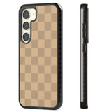 BEIGE CHECKERED Impact Phone Case for Samsung Galaxy S24, Samsung Galaxy S23, Samsung Galaxy S22