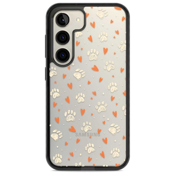 Paws And Hearts Pattern