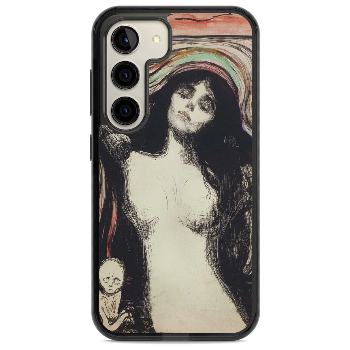 Madonna Phone Case Samsung S22 / Black Impact Case,Samsung S23 / Black Impact Case Blanc Space