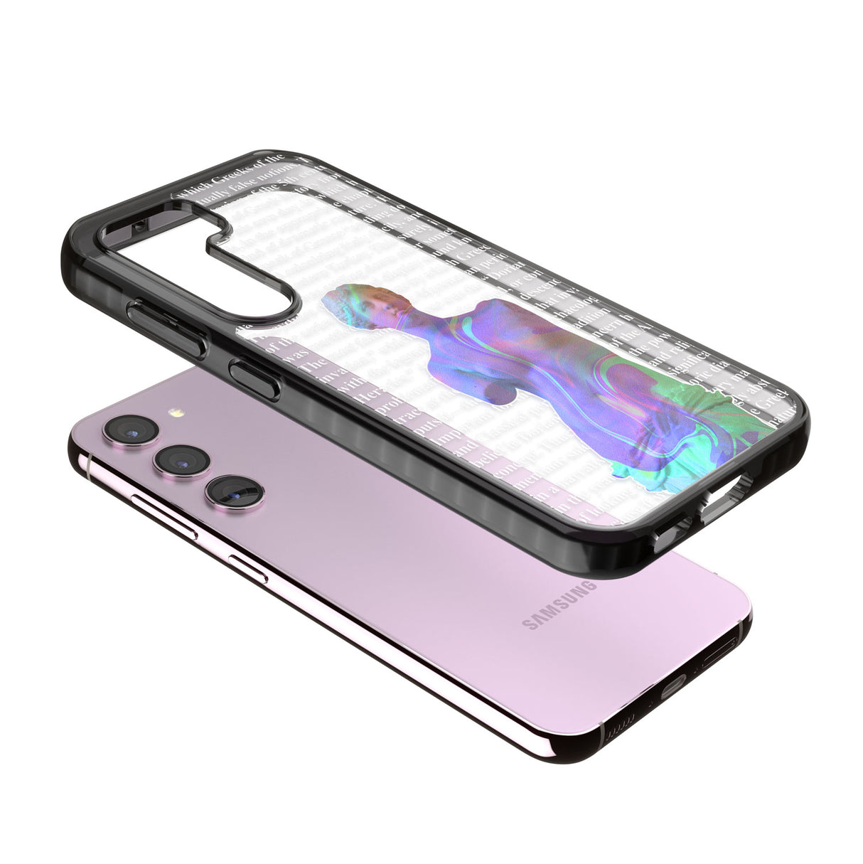 Iridescent De Milo Impact Phone Case for Samsung Galaxy S24, Samsung Galaxy S23, Samsung Galaxy S22