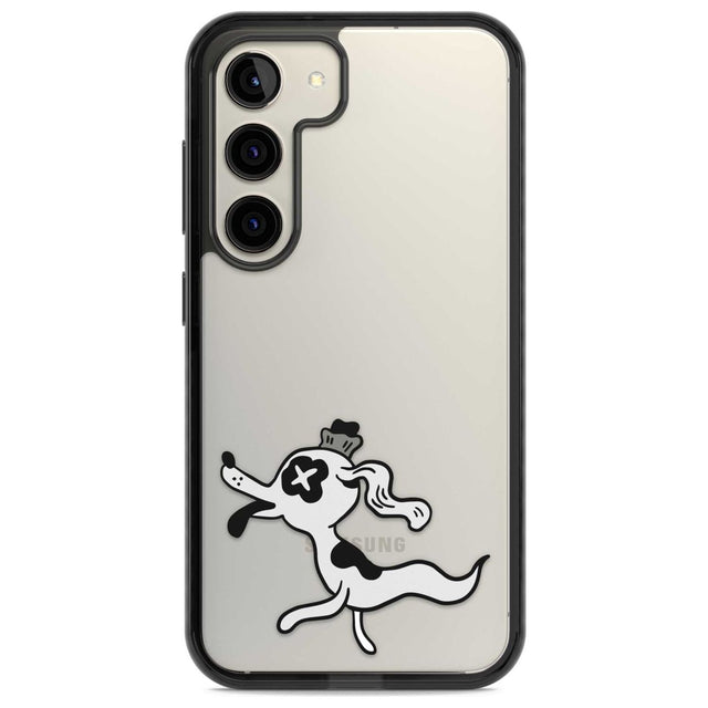Dog Spirit Phone Case Samsung S22 / Black Impact Case,Samsung S23 / Black Impact Case Blanc Space