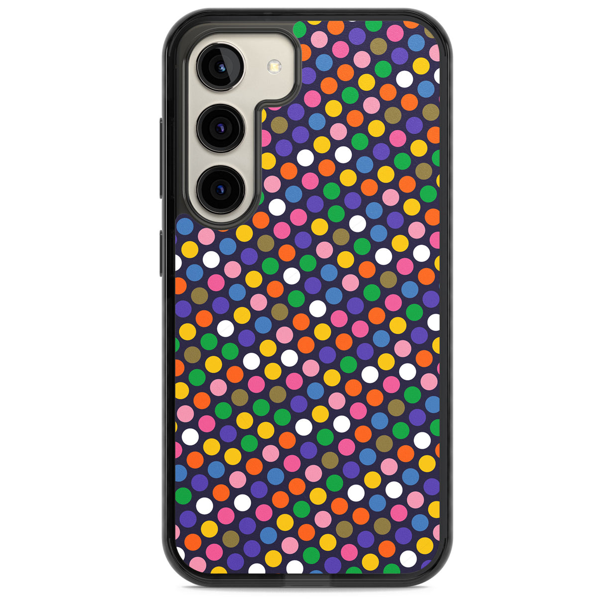 Multicolour Polka-dot Fiesta (Purple) Impact Phone Case for Samsung Galaxy S24, Samsung Galaxy S23, Samsung Galaxy S22