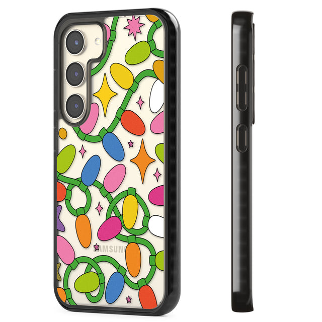 Festive Lights Pattern Impact Phone Case for Samsung Galaxy S24, Samsung Galaxy S23, Samsung Galaxy S22