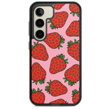 Strawberry Pattern (Pink) Impact Phone Case for Samsung Galaxy S24, Samsung Galaxy S23, Samsung Galaxy S22