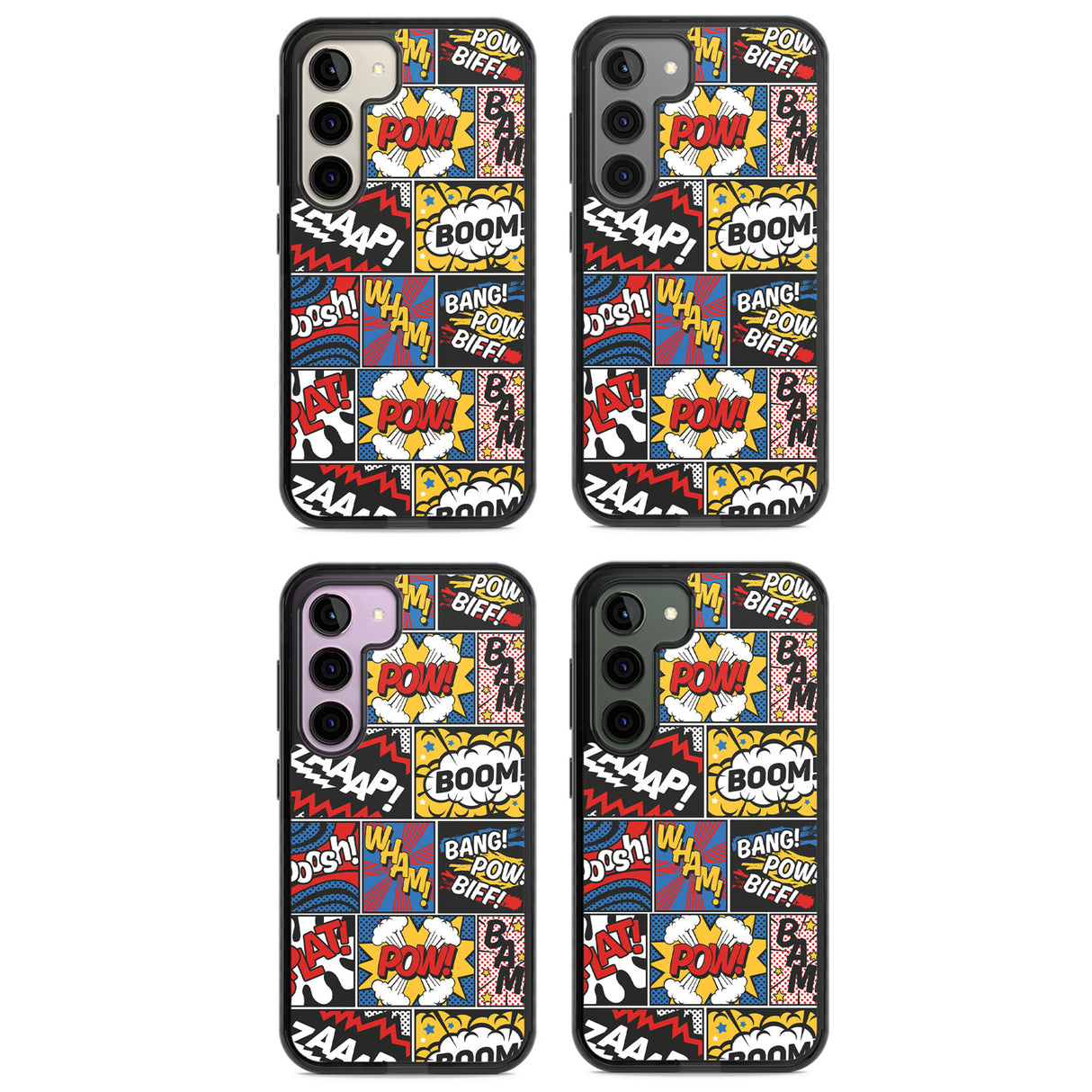 Onomatopoeia Impact Phone Case for Samsung Galaxy S24, Samsung Galaxy S23, Samsung Galaxy S22