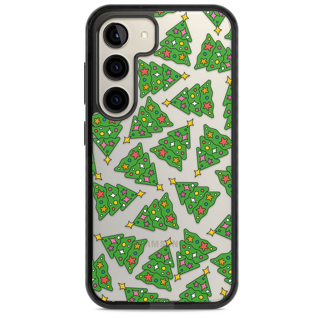 Christmas Tree Pattern Impact Phone Case for Samsung Galaxy S24, Samsung Galaxy S23, Samsung Galaxy S22