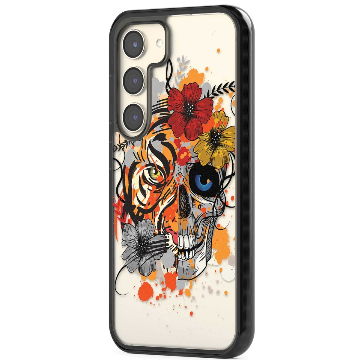 Sugar Skull Tiger Floral