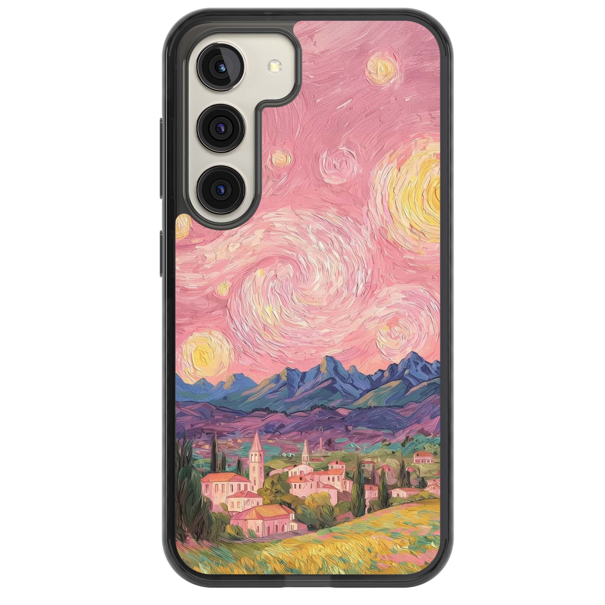 The Starry Sunset for her iPhone case | Black Impact case for Samsung Galaxy S24, Samsung Galaxy S23, Samsung Galaxy S22