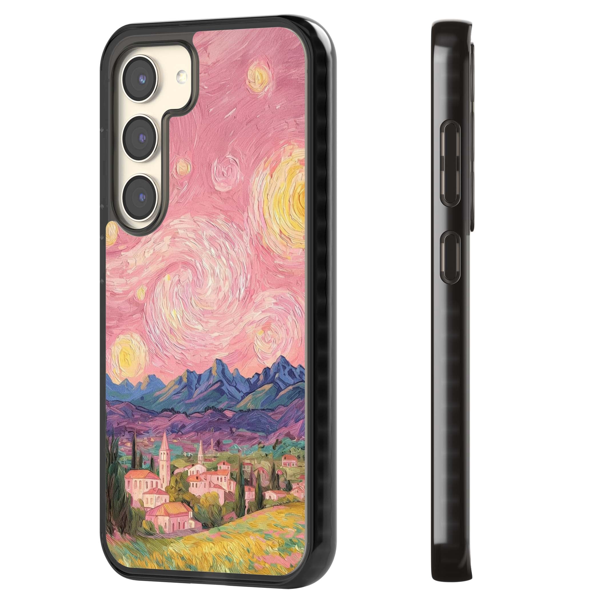 The Starry Sunset for her iPhone case | Black Impact case for Samsung Galaxy S24, Samsung Galaxy S23, Samsung Galaxy S22