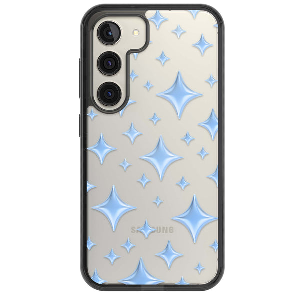 Blue Puff Sparkle Pattern