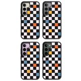 Vibrant Retro Checkered Impact Phone Case for Samsung Galaxy S24, Samsung Galaxy S23, Samsung Galaxy S22