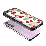 Vintage Cherries & Clouds Impact Phone Case for Samsung Galaxy S24, Samsung Galaxy S23, Samsung Galaxy S22