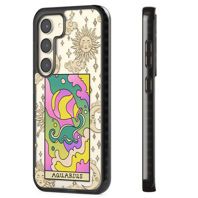 Celestial Zodiac - Aquarius Impact Phone Case for Samsung Galaxy S24, Samsung Galaxy S23, Samsung Galaxy S22